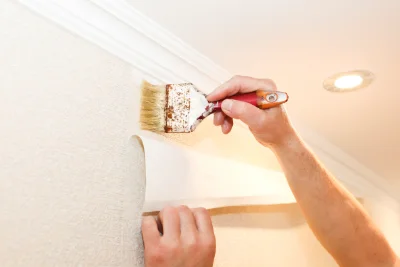 Pose de papier peint à Murinais — revêtements muraux et toiles de verre